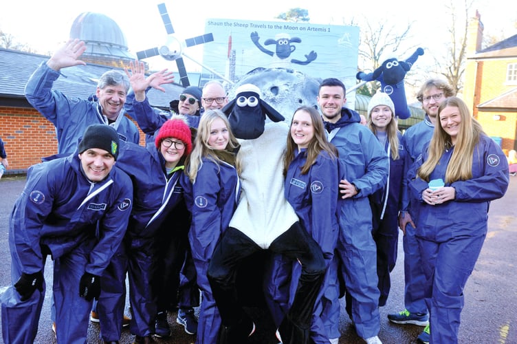 Aiming to send Shaun to the moon.