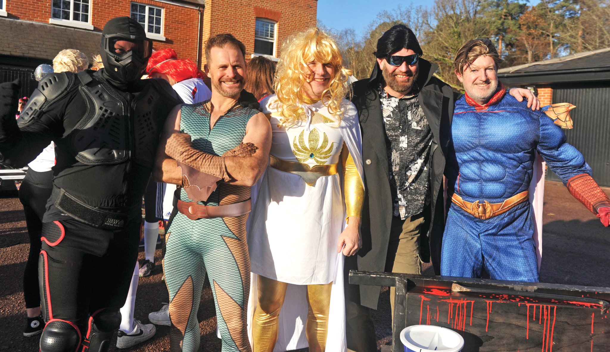 A superhero line-up from The Boys.