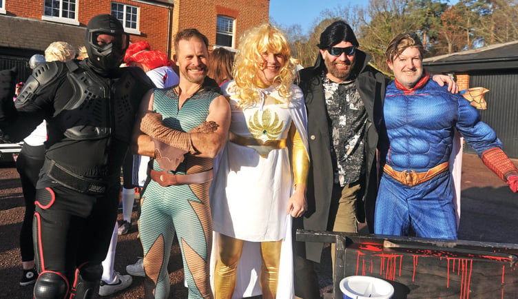 A superhero line-up from The Boys.