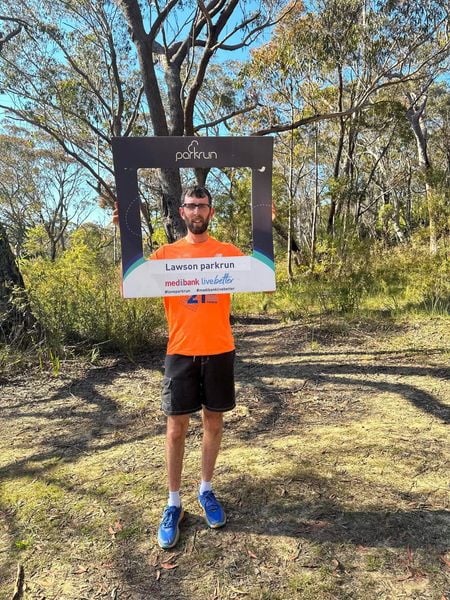 MAIN: Okehampton Running Club was well represented at the Final Countdown race. INSET: Garry Letheren at his Parkrun in New South Wales.