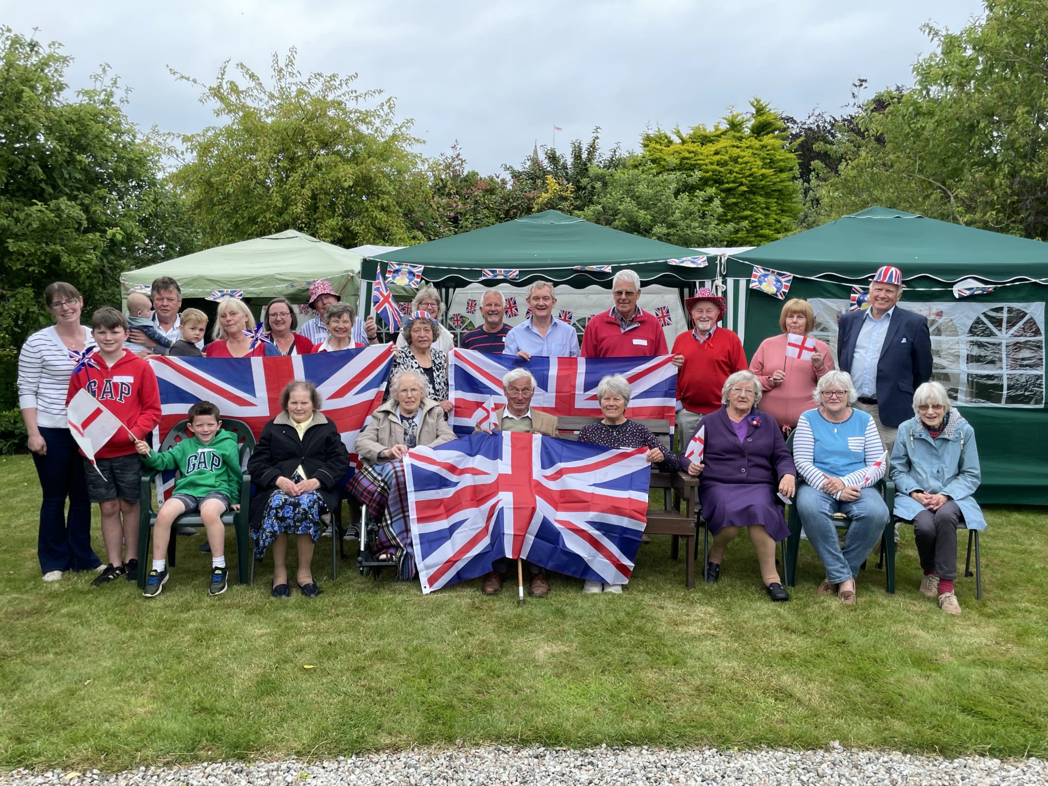 Residents in Meadow Gardens in Crediton enjoyed a Jubilee Street Party in the garden at Palace Cottage. AQ 9076