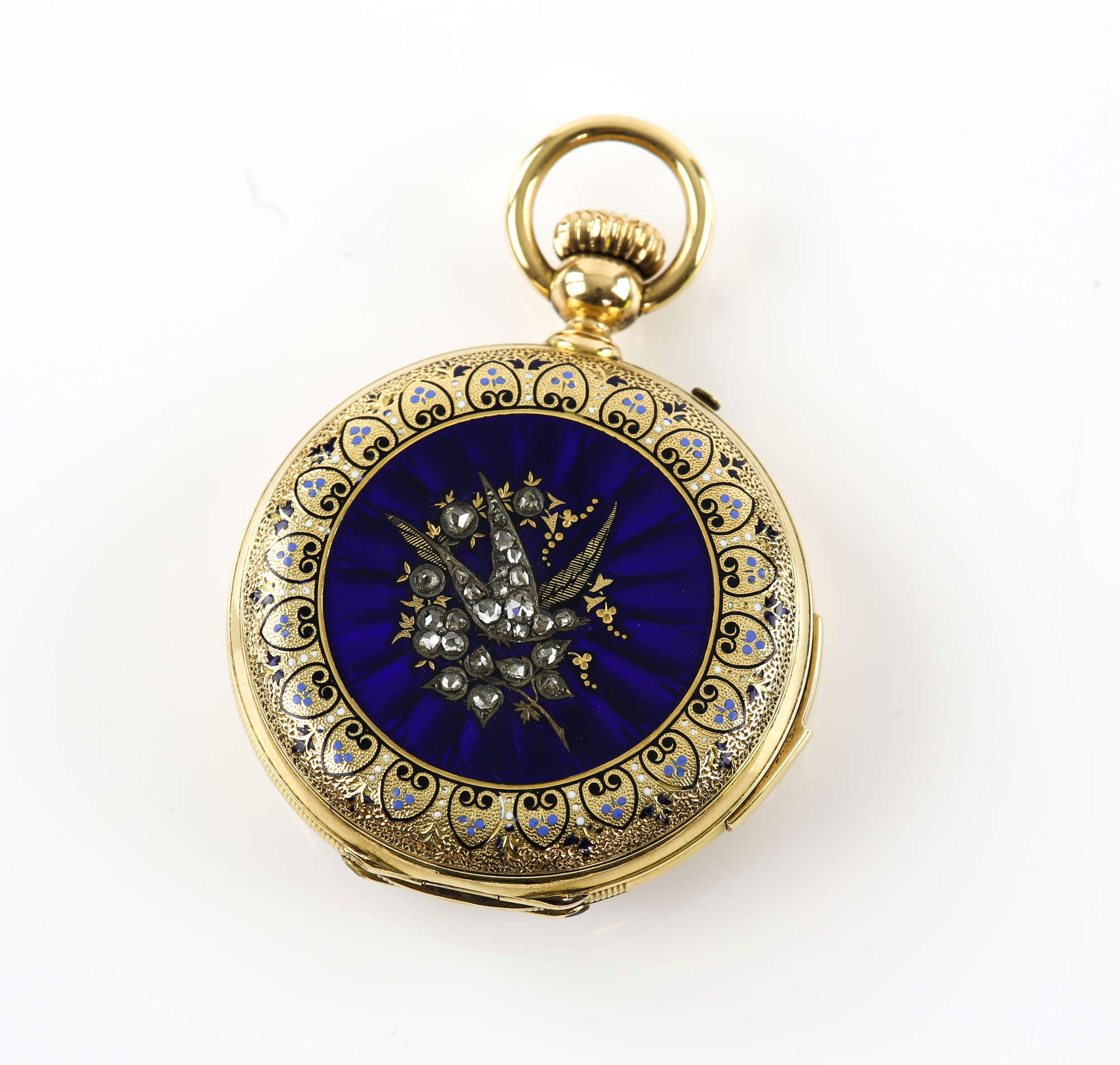 A full hunter pocket watch
