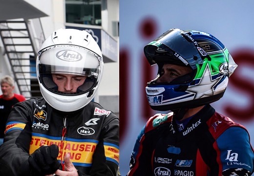 Harry Payne (left) will be teaming up with Tim Reeves’s former passenger Kevin Rousseau next year in GPs