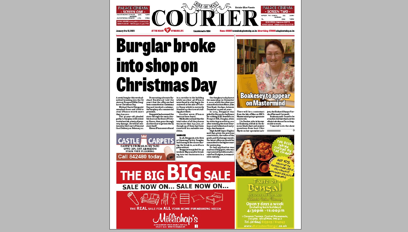 Isle of Man Courier, January 6, 2023
