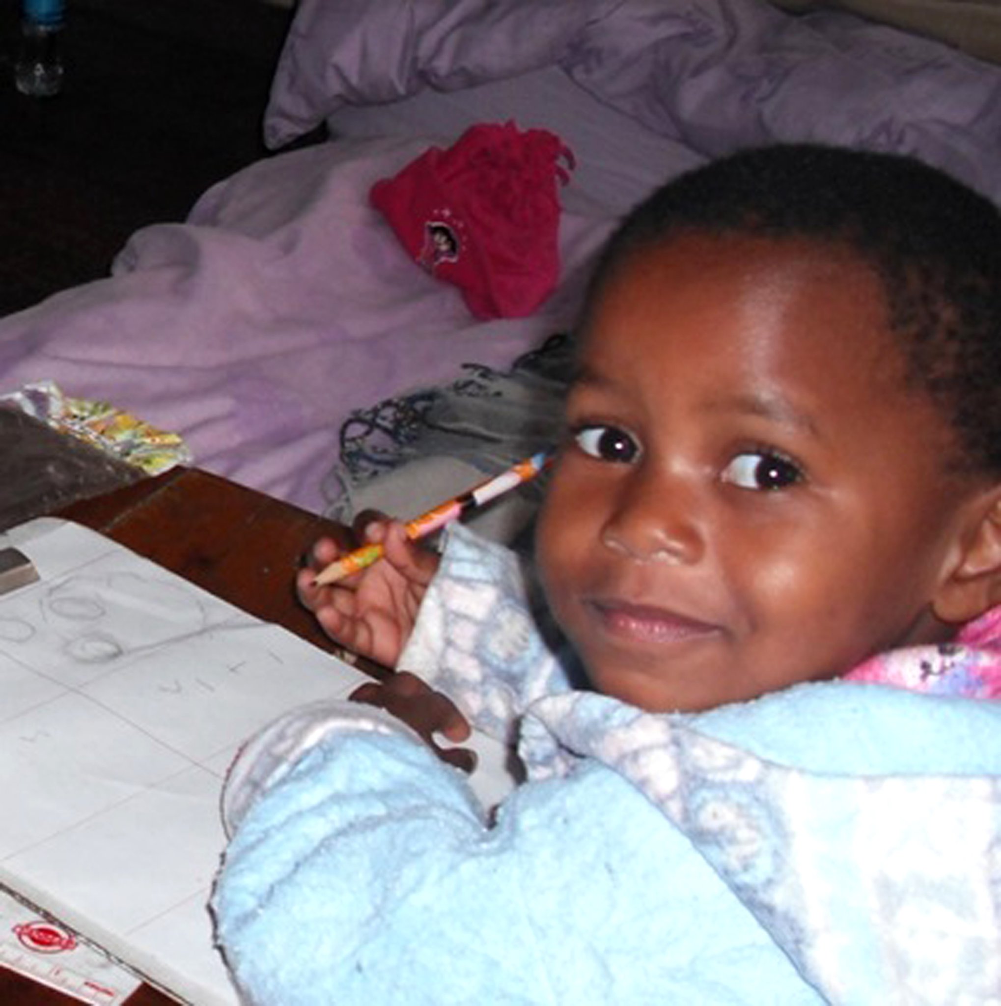 Tumaini learning to count in 2012