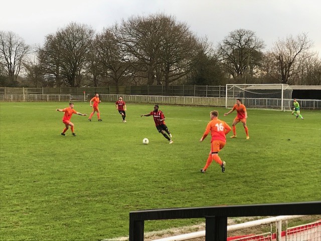 Action from Alton’s 2-1 loss at Cobham