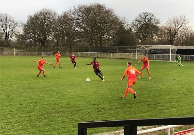 Action from Alton’s 2-1 loss at Cobham