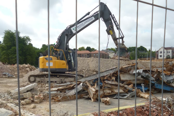 Demolition of the Molson Coors brewery in Alton, July 28th 2021.