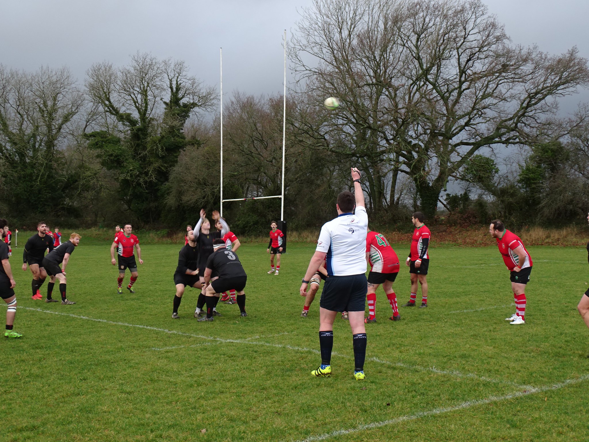Action from Petersfield’s 77-0 defeat at Andover