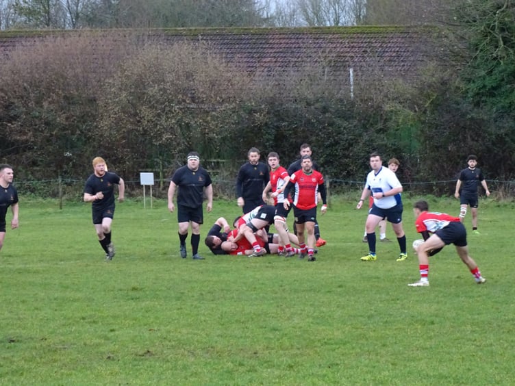 Archie Whitear catches the ball for Petersfield