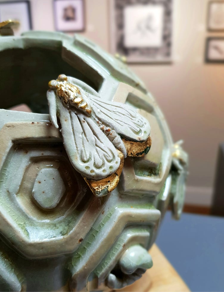 Moth Pot by Colleen Corlett