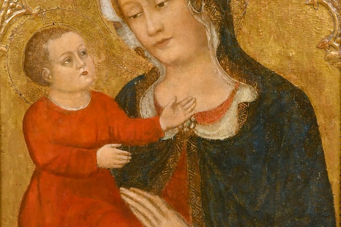 The Virgin and Child, thought to be by the 15th century Italian artist known as The Master of Roncaitte, sold for £8,500 at Parker Fine Art Auctions in Farnham