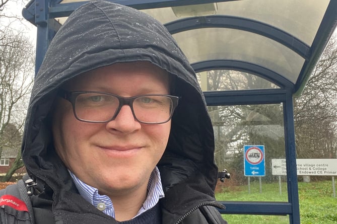 What's a bit of light drizzle when you've got a bus shelter over your head!