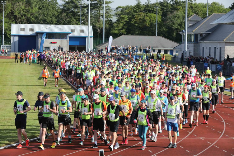 Start of the Manx Telecom Parish Walk 2022. Photo by Callum Staley (CJS Photography)