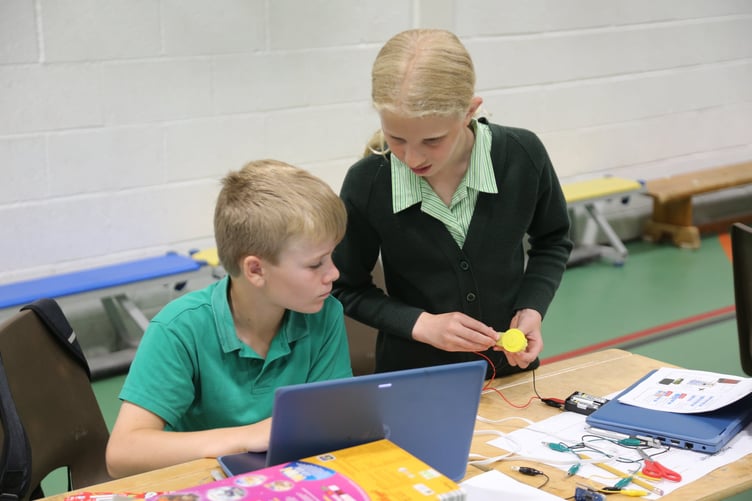 Computers are used regularly at Amesbury School