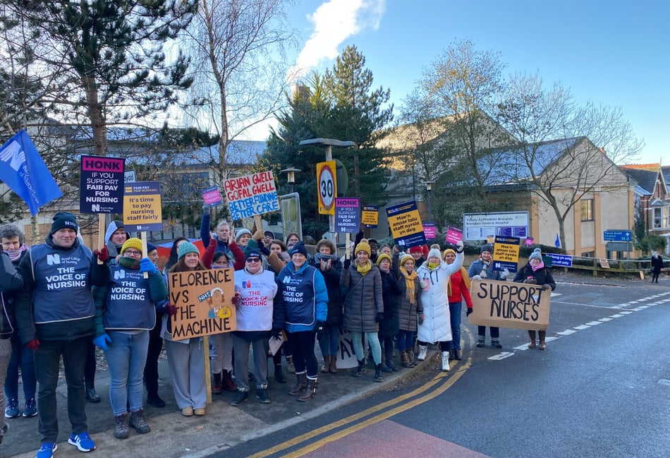 <p>Nurses again joined the picket line – but not outside Frimley Park, the Royal Surrey or Basingstoke and Winchester hospitals</p>