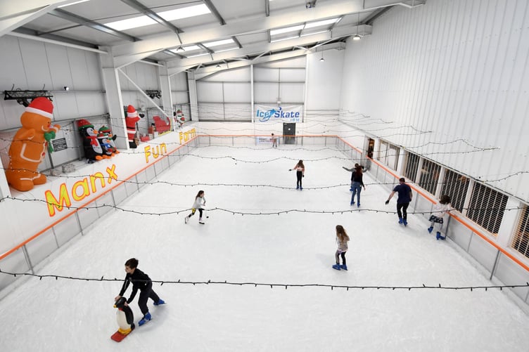 Ice Skating at the Manx Fun Farm -