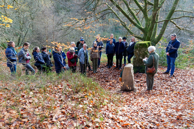 A new plaque was unveiled at Waggoners Wells on November 19, 2022, by the family of Sir Robert in a short ceremony attended by members of Ludshott Committee, National Trust teams and volunteers