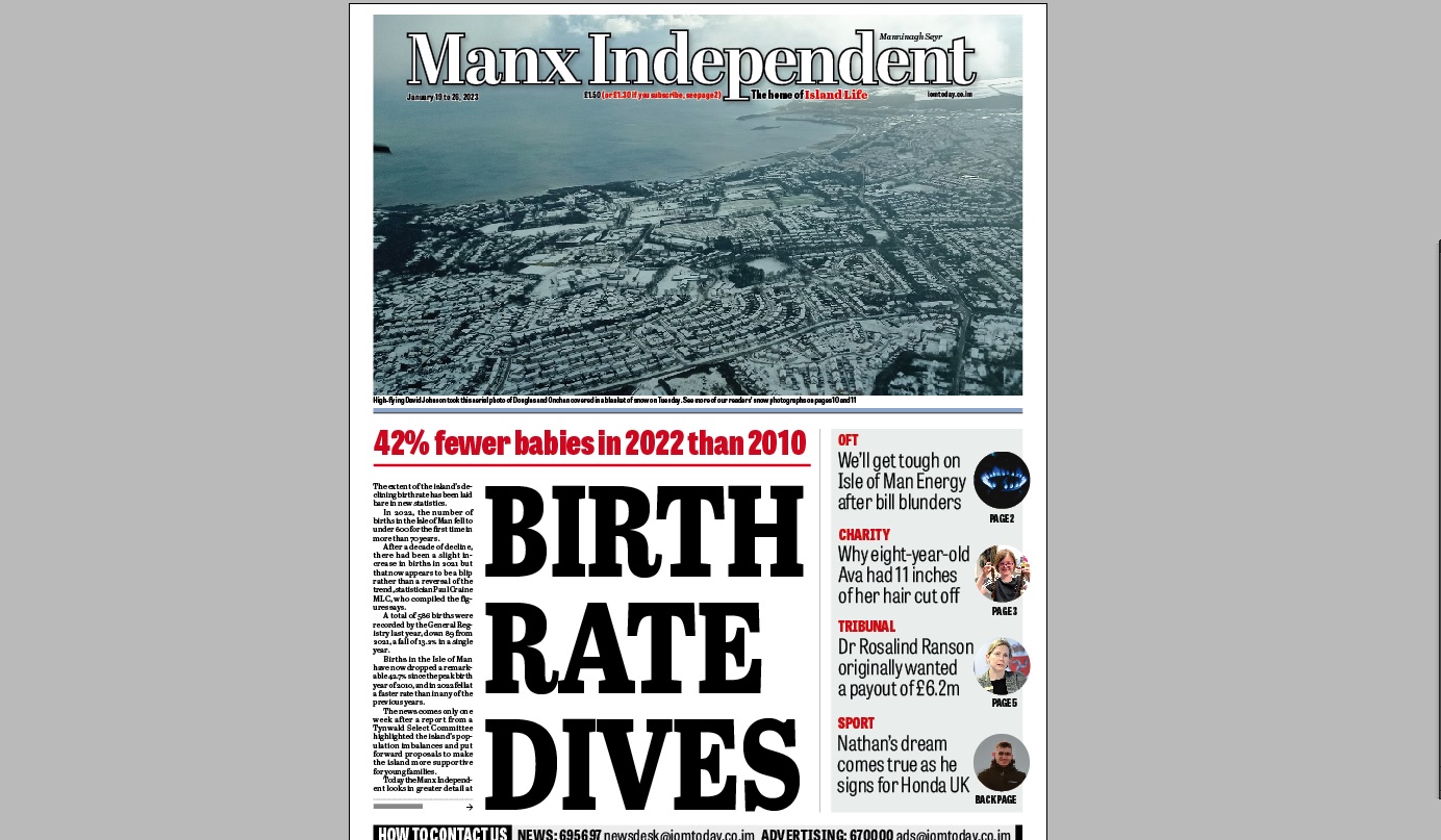 Manx Independent, January 19, 2023