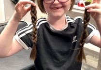 Little girl donates her hair to charity
