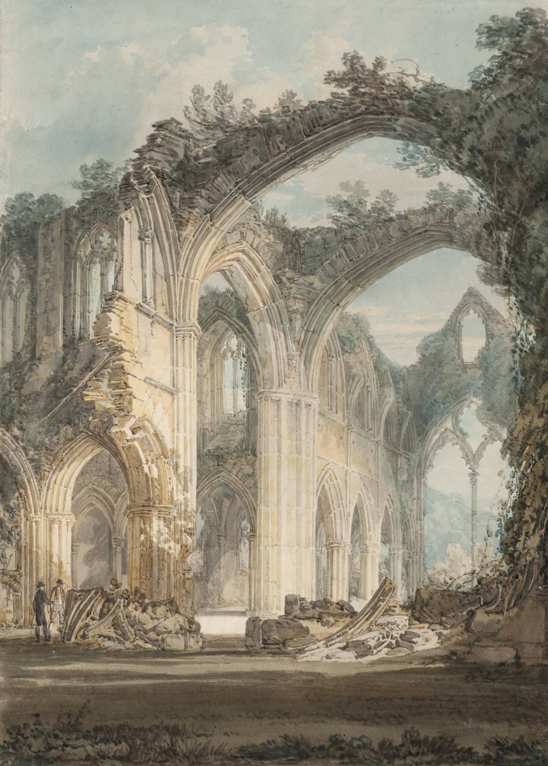 The Chancel and Crossing of Tintern Abbey, Looking towards the East Window 1794 Joseph Mallord William Turner 1775-1851