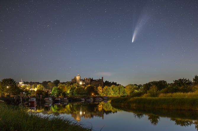Comet Neowise over Arundel by Neil Jones