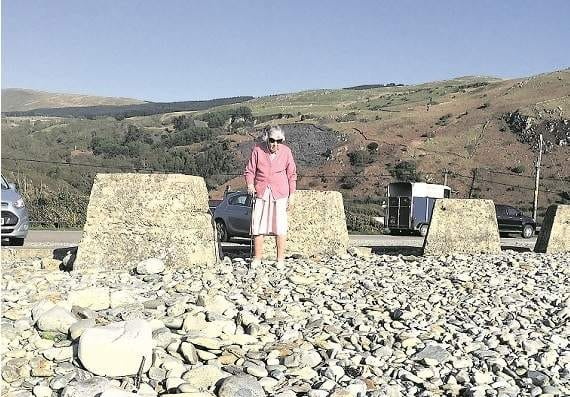 Ms Currie made headlines in 2018 when the ramp was taken away by Gwynedd Council due to storm damage