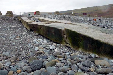 Ms Currie made headlines in 2018 when the ramp was taken away by Gwynedd Council due to storm damage