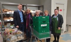Chancellor visits Waitrose Farnham after donation of 40,000 meals