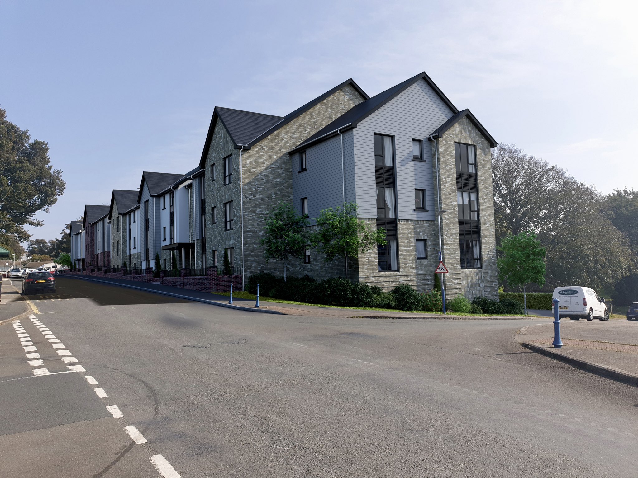 An artist's impression of the flats development in Willaston