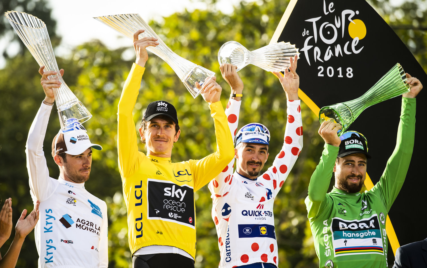 Geraint Thomas won cycling’s greatest prize – the Tour De France – in 2018. Photos: Team Sky/Ineos.