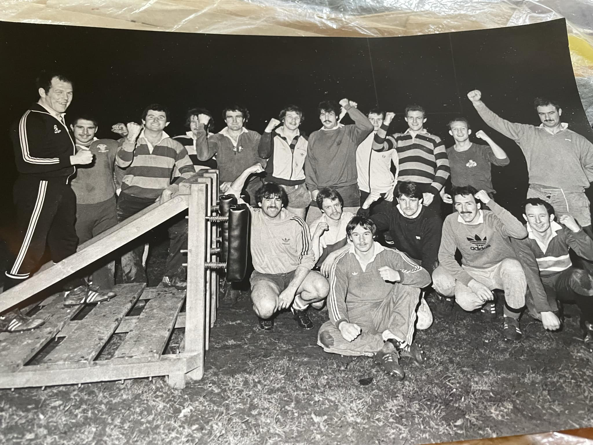 Abergavenny skipper Nigel Evans takes on Wales stars Ray Gravell and Peter Morgan in the Welsh Cup match 40 years ago this week, when the Monmouthshire side pushed them all the way.