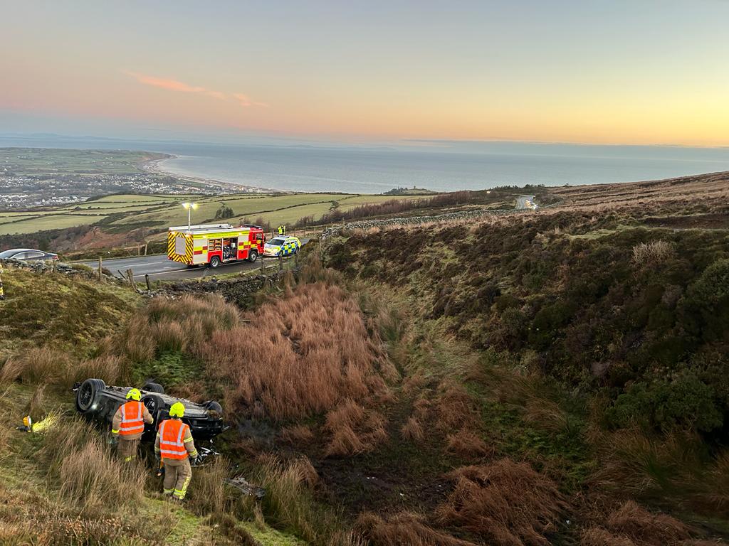 Car crash on Mountain Road