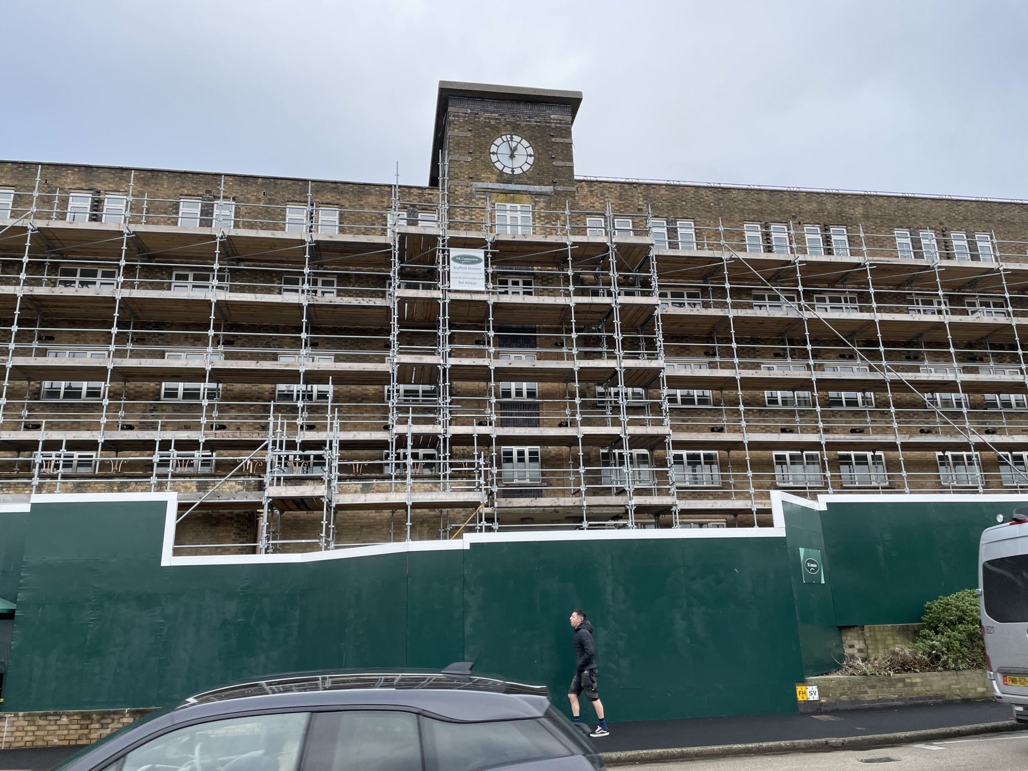 Westmoreland Road view of the Old Nurses' homes development by MDC