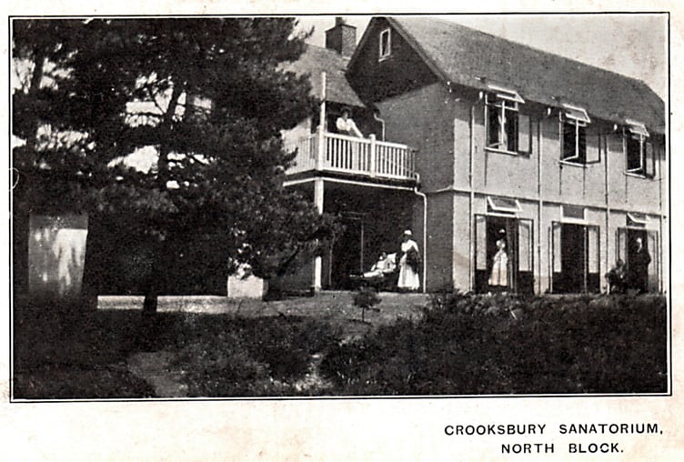 The former Crooksbury Sanatorium that stood at The Sands near Farnham