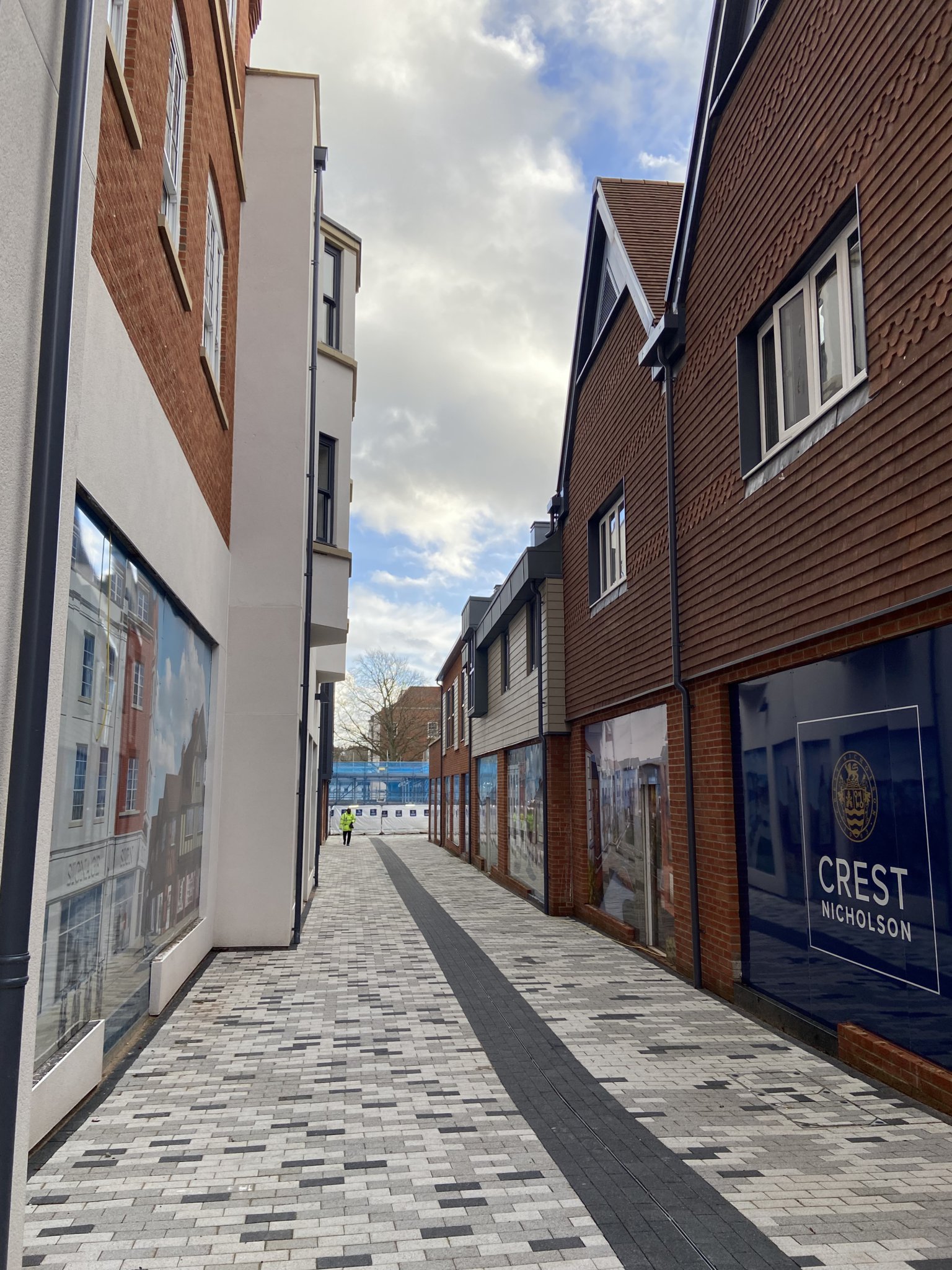 The main entrance to the development off East Street