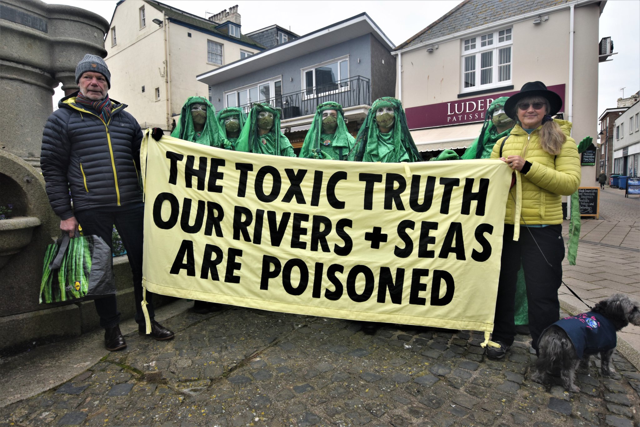 Around 200 people took part in a ‘Dirty Water’ protest at Teignmouth’s Back Beach on Saturday as part of the Dirty Water Nationwide Protests, a collaborative campaign involving Extinction Rebellion and a broad range of campaigning groups which say they want to highlight the ongoing pollution of the seas and inland waterways.
Pictures: Mike Puleston (Jan 2023)