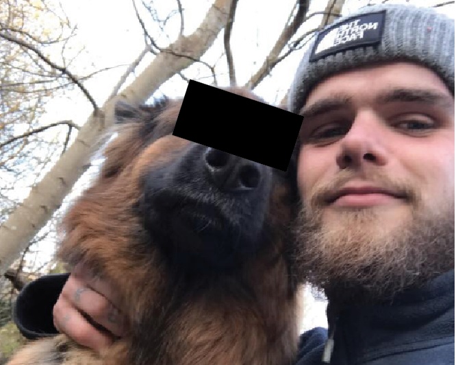 Jason Quayle (FACEBOOK) We have been asked to conceal the dog's identity