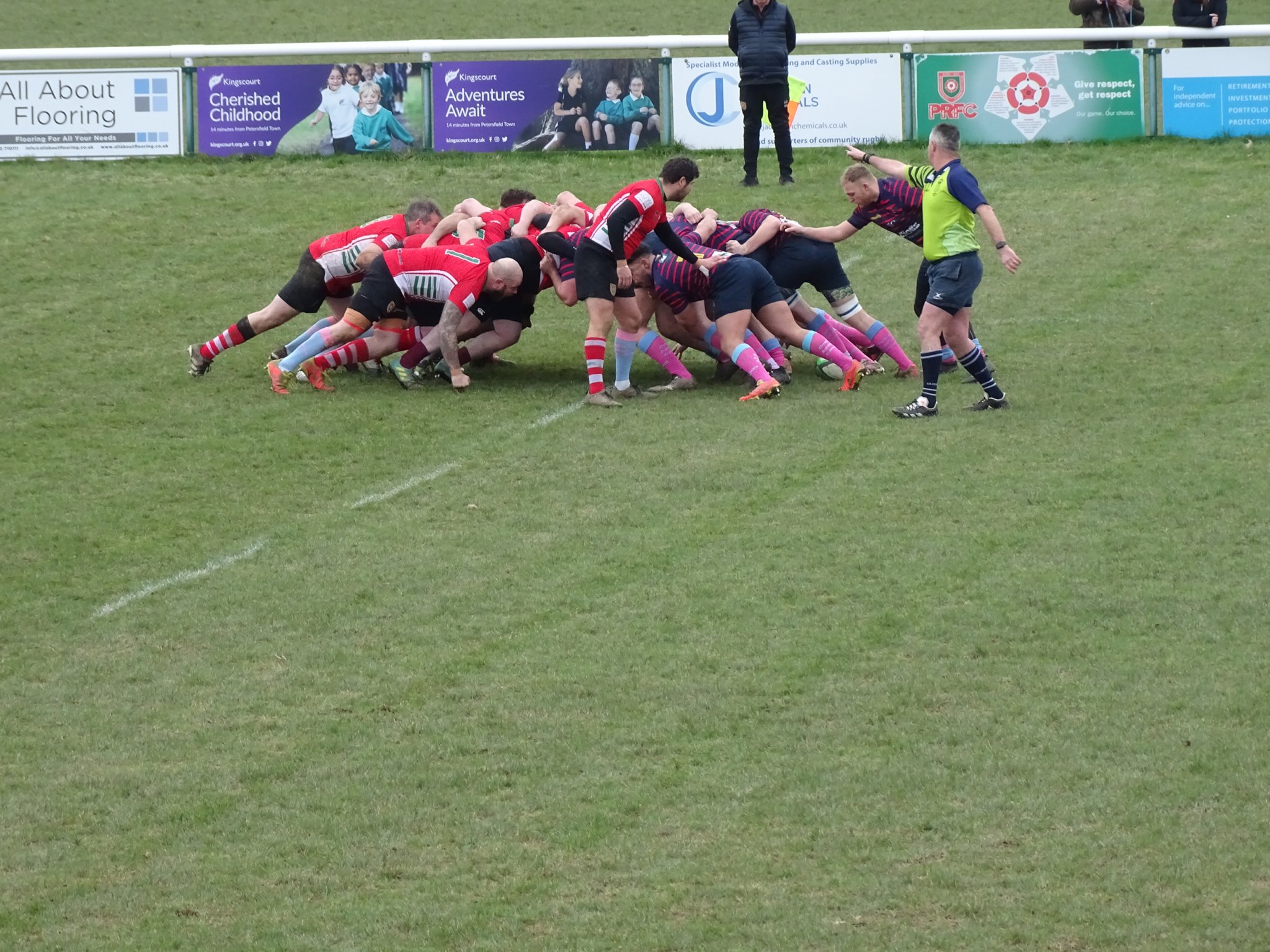 SCRUM TIME: Petersfield and Trojans compete at the scrum