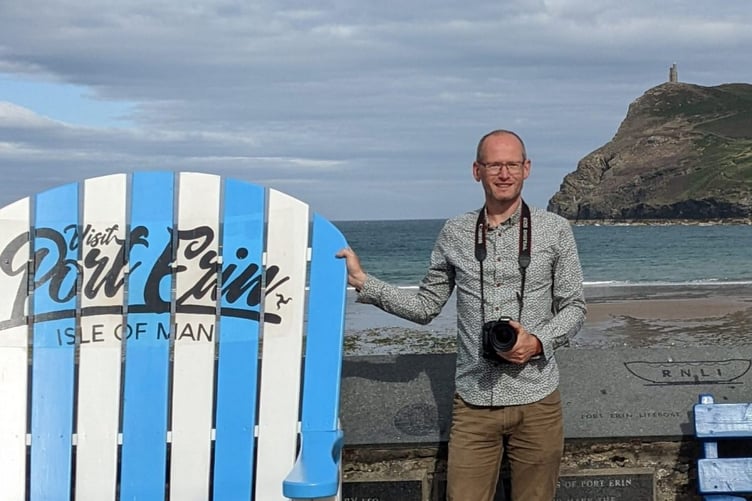 Photographer Chris Littler in Port Erin