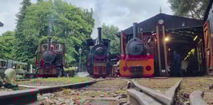 Children on track to visit Santa at Rural Life Living Museum