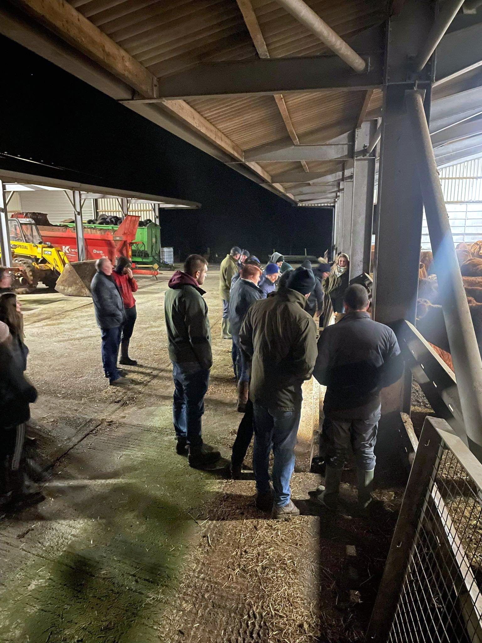 Members at Tregondale Farm, Menheniot