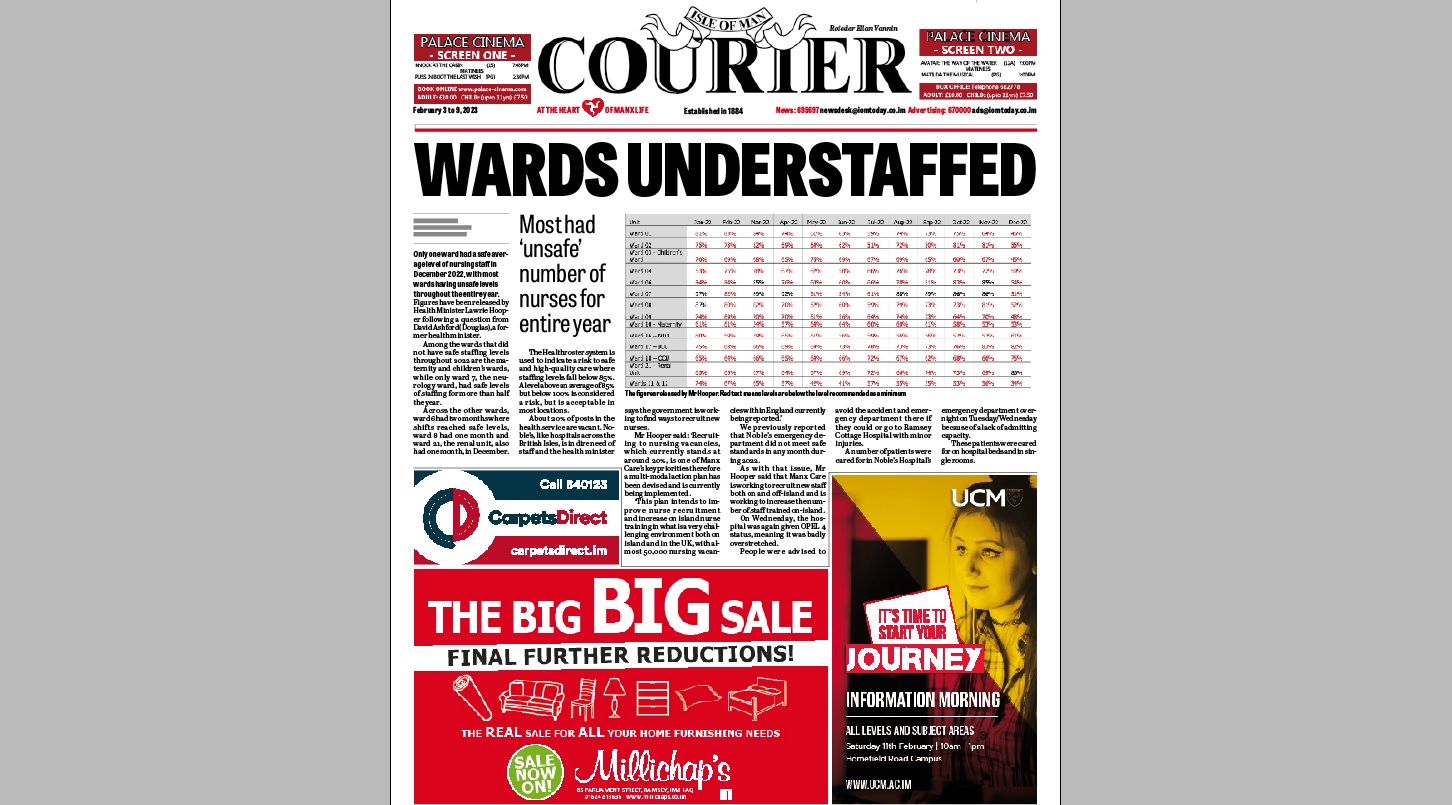 Isle of Man Courier, February 3, 2023