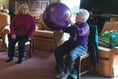 84-year-old fitness instructor puts her class through their paces