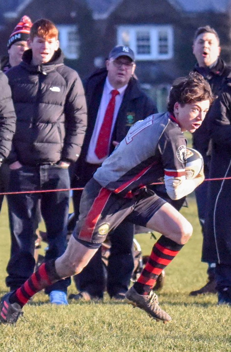 Rollo Harrap sprints forward