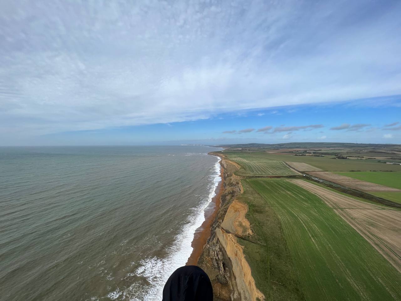Looking back along the south west coastline of the Isle of Wight