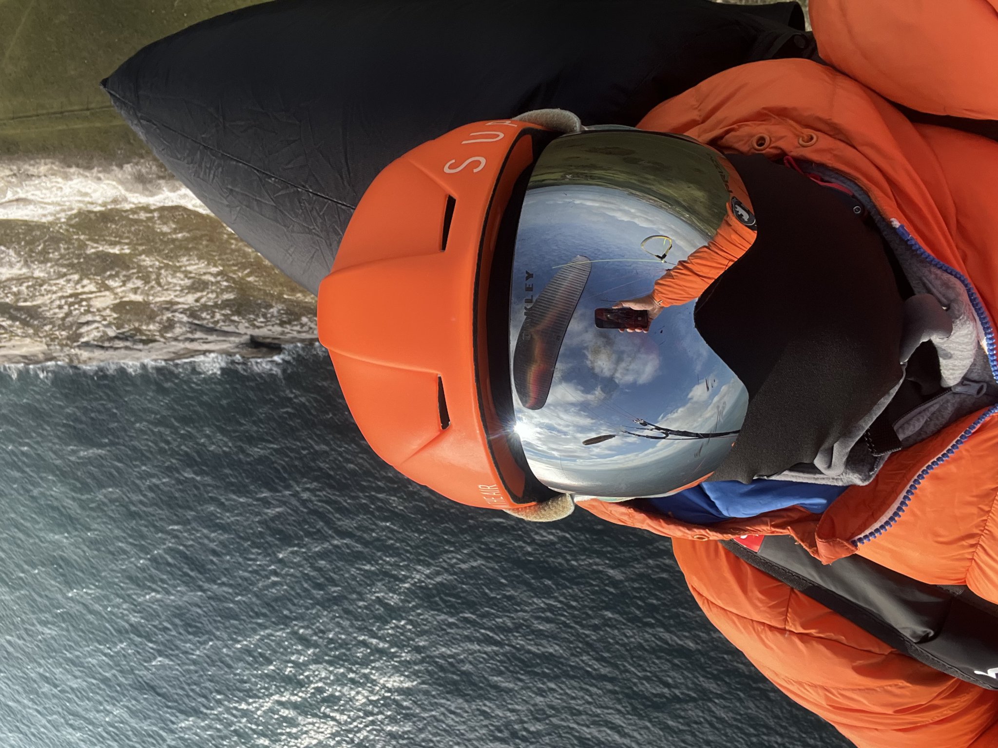 A ‘selfie’ above the clifftops