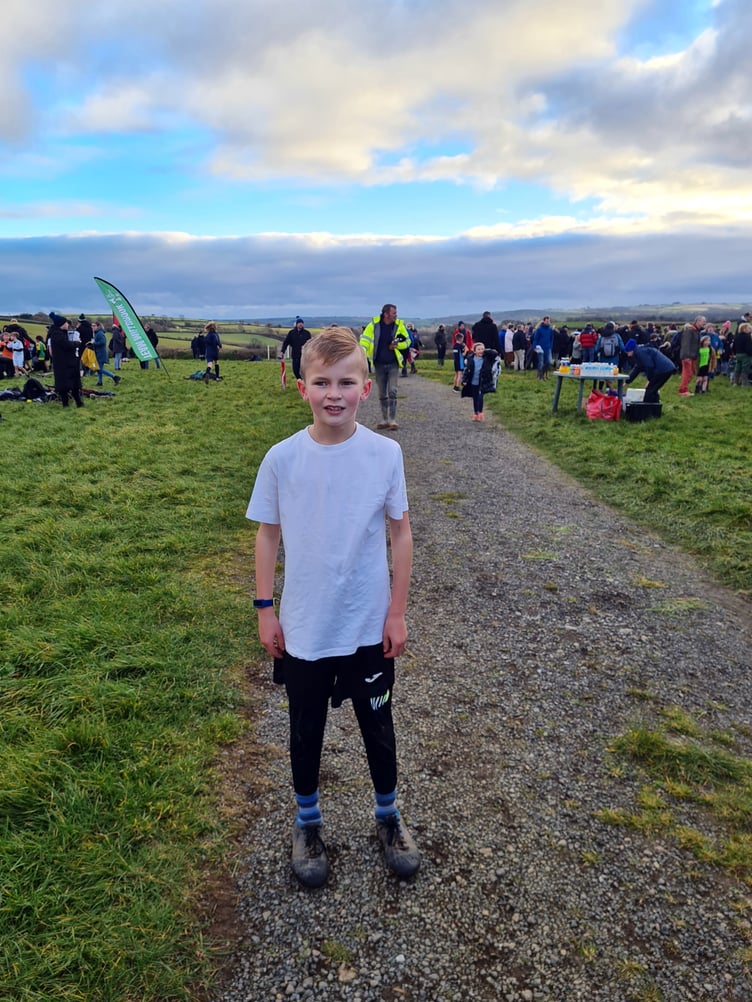 above: Kirsty Elford wanted to congratulate her son, Barney Pothecary, aged eight, who won the Year 3 and 4 boys race running for Looe Primary Academy. Kirsty said: “It was a tough and hilly course!!! And his first win this season.”