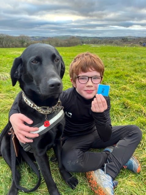 Congratulations goes out to Emmerson Libby, Year 6, from his mum, Bianca Libby. Emerson ran for Menheniot School in placing second in the Year 5 and 6 boys race. Emmerson is pictured here with his best friend Miss Daisy dog