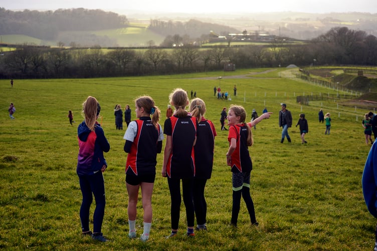 Group of pupils at the new Motox course in Landrake